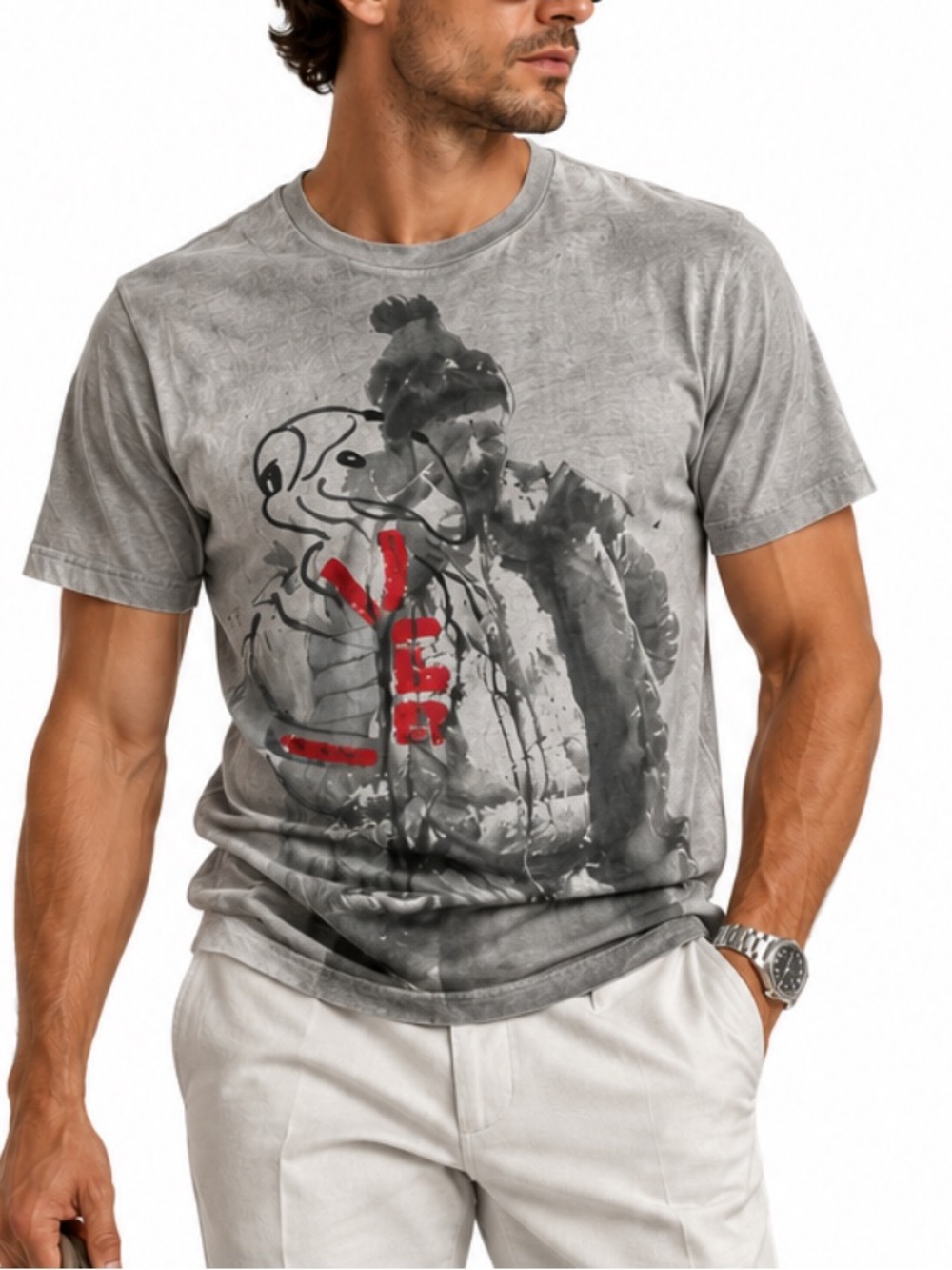 MONCLER T-Shirt – Size L – 100% Cotton – St. Moritz Edition
